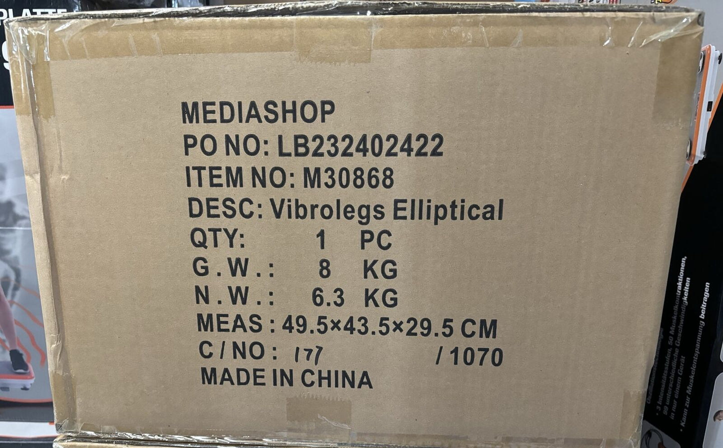 Vibrolegs Elliptical - Mini Heimtrainer, Schreibtisch Crosstrainer Mit Motor