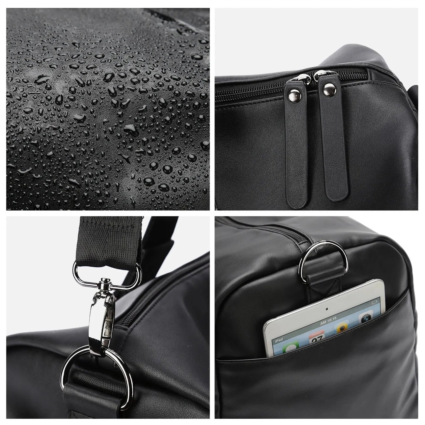 Men's Small Travel Duffel Bag - Waterproof Gym Bag with Shoe Compartment for Sports and Weekend Getaways