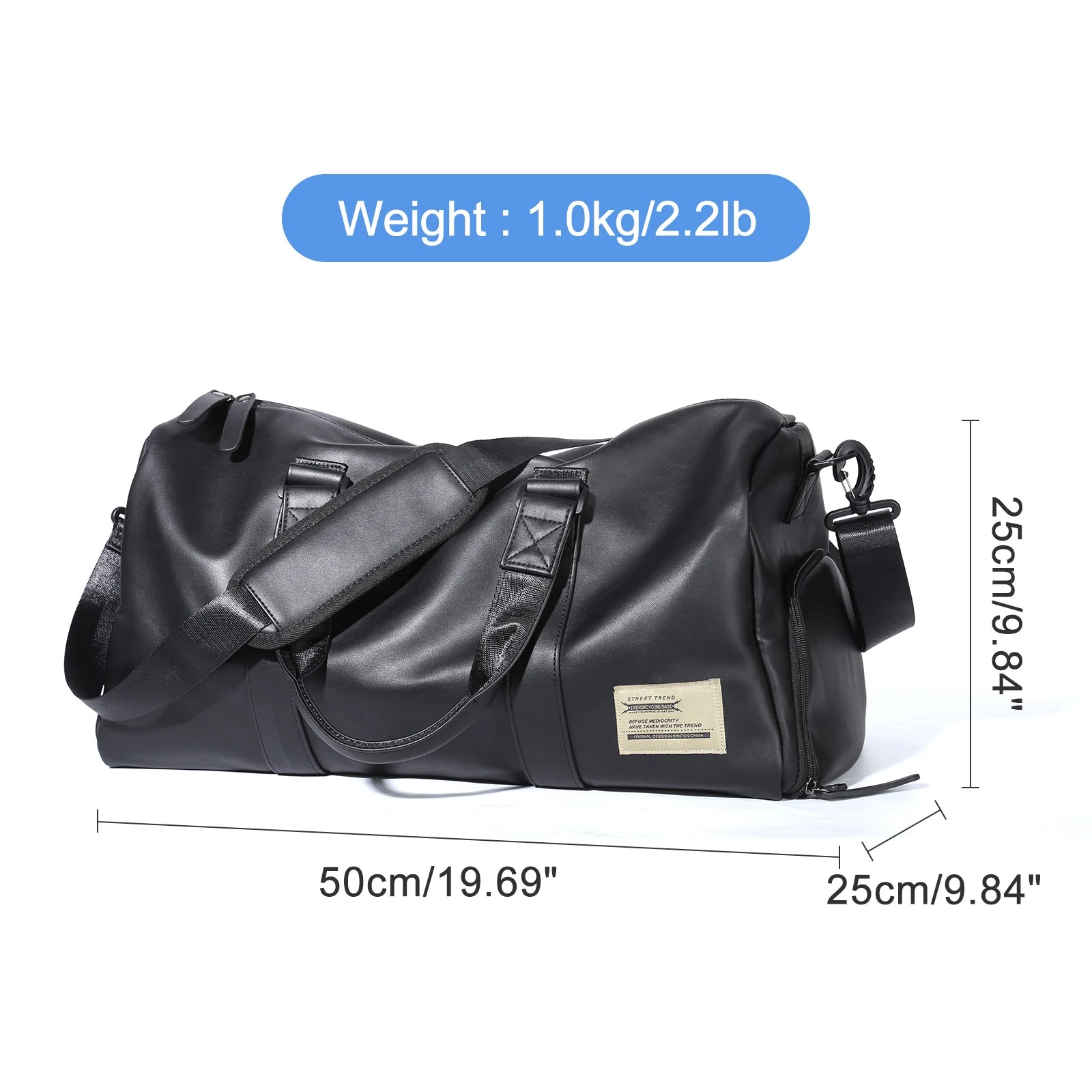 Men's Small Travel Duffel Bag - Waterproof Gym Bag with Shoe Compartment for Sports and Weekend Getaways